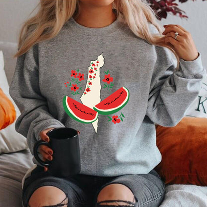 Sudadera con capucha "Esto no es una sandía". Divertida sandía para mujer.
