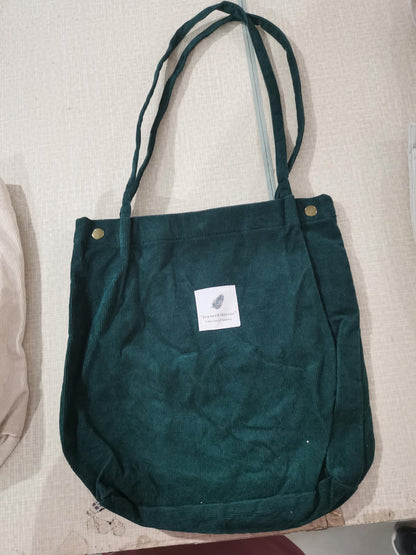 Bolsa de hombro reutilizable ecológica de lona