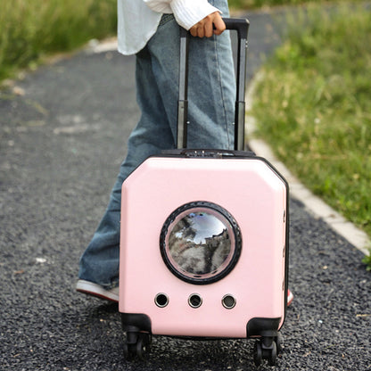 Nuevo estuche de transporte para mascotas con ruedas para gatos