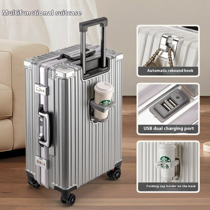 Trolley Password Rueda universal Marco de aluminio Equipaje de gran capacidad