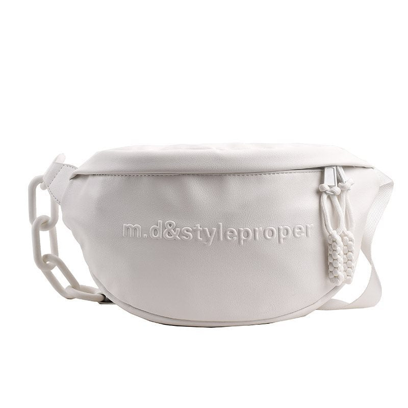 White Chest Crossbody Bag