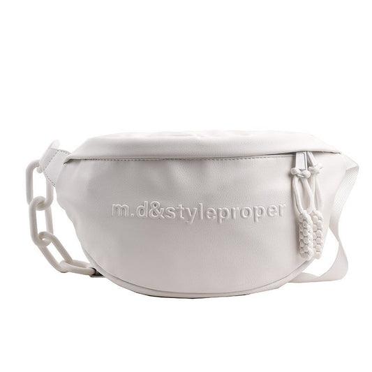 White Chest Crossbody Bag