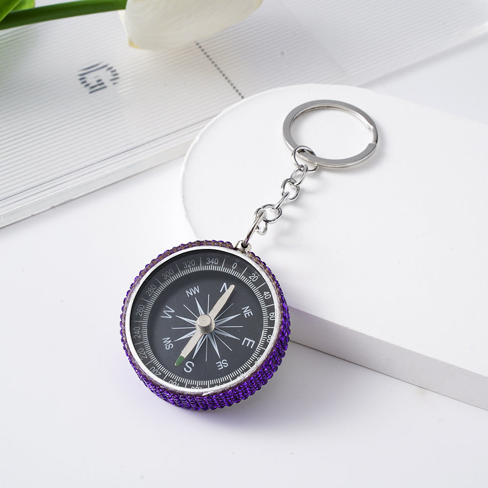 Diamond G44-2 Outdoor Mini Aluminum Alloy Compass Key Chain