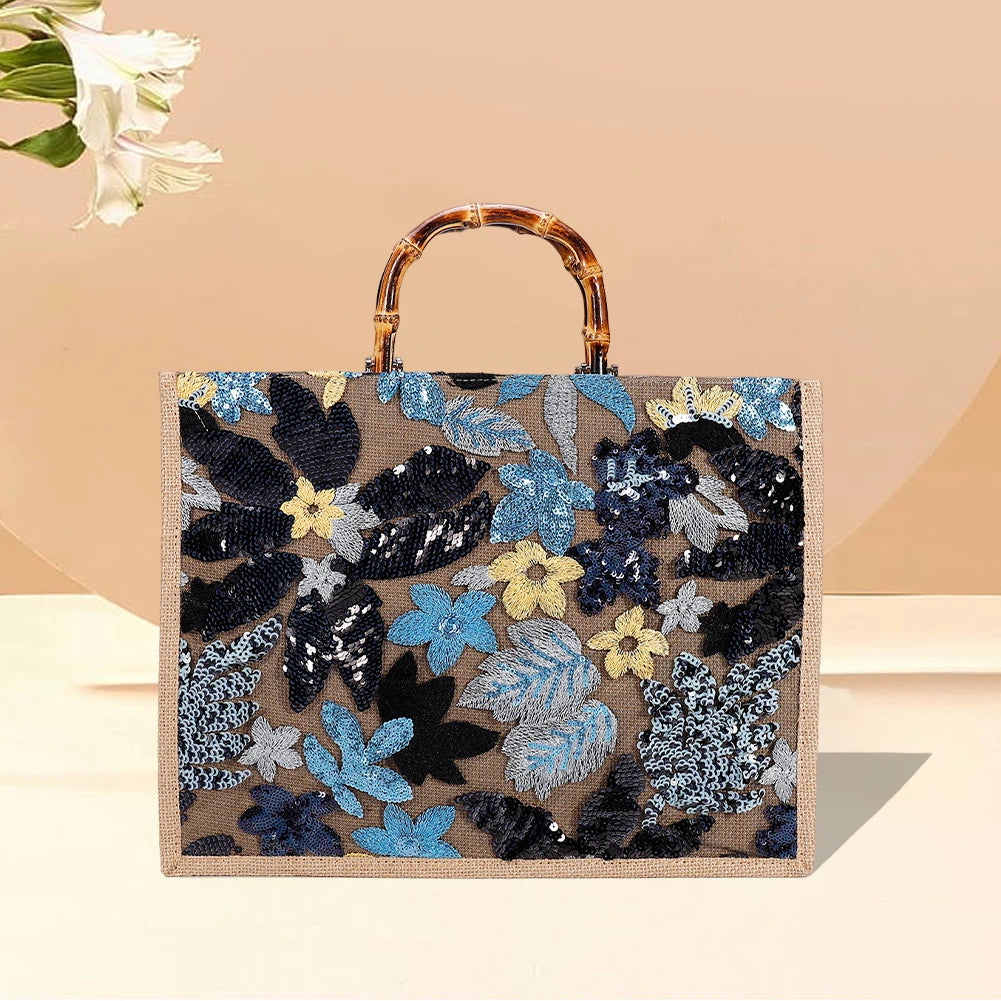 Sequin Bamboo Bag
