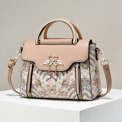 Bolso de mano para mujer con bordado de estilo chino