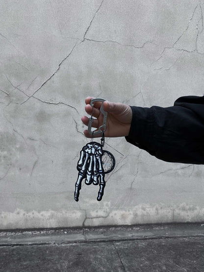 Schlüsselanhänger Zubehör Kletterknopf Karabiner Totenkopf Anhänger