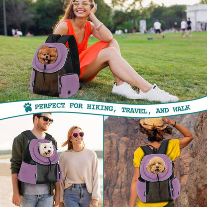 Bolsa de transporte para perros, mochila portátil de viaje, transpirable, para exteriores, suministros para mascotas.