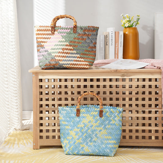 Women's Straw Bag Portable Large Capacity Tote Bag