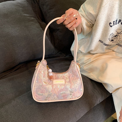Bolso de mano de moda francesa para llevar al hombro o debajo del brazo