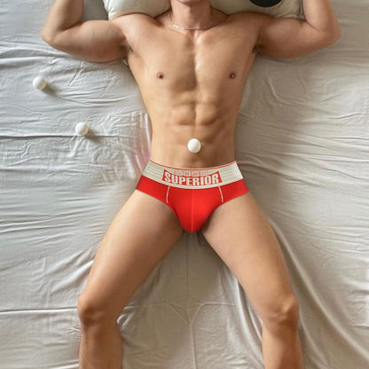New Men's Underwear Sexy Low Waist Cotton Sports Fitness Anti-wear Leg Briefs