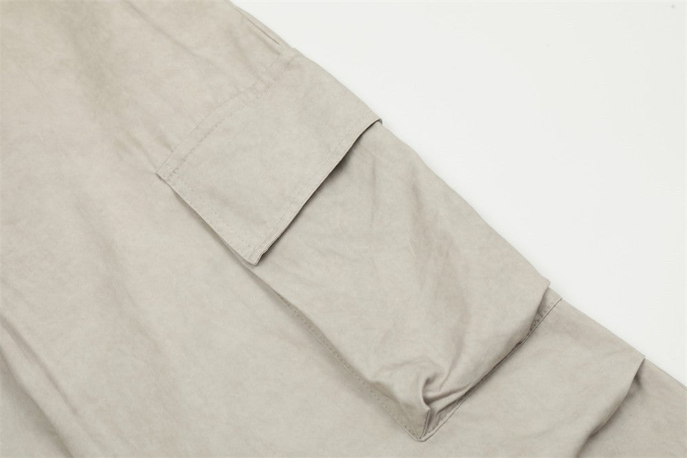 Multi - pocket Pleated Casual Working Pants Men - BAGMODA