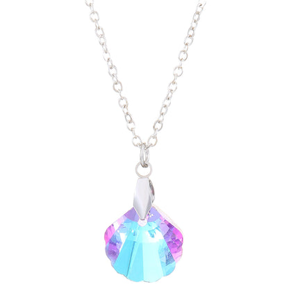 Collar con colgante de gota de agua azul HAILANG Sun para mujer