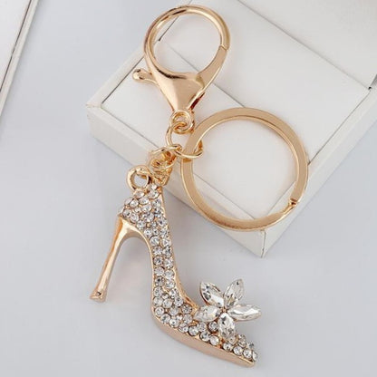 Llavero de tacones altos de moda para mujer