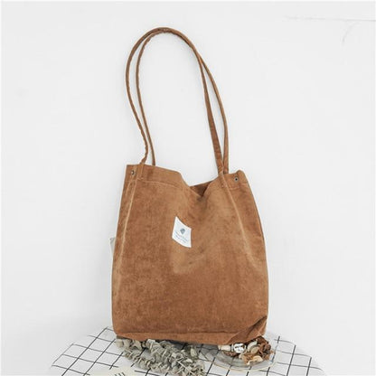 Bolsa de hombro reutilizable ecológica de lona