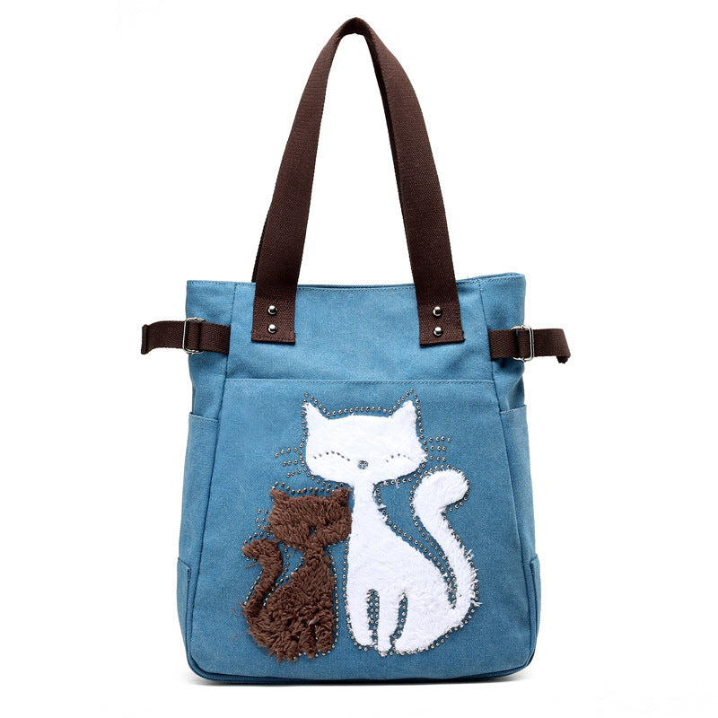 Süße Plüsch-Canvas-Tasche 