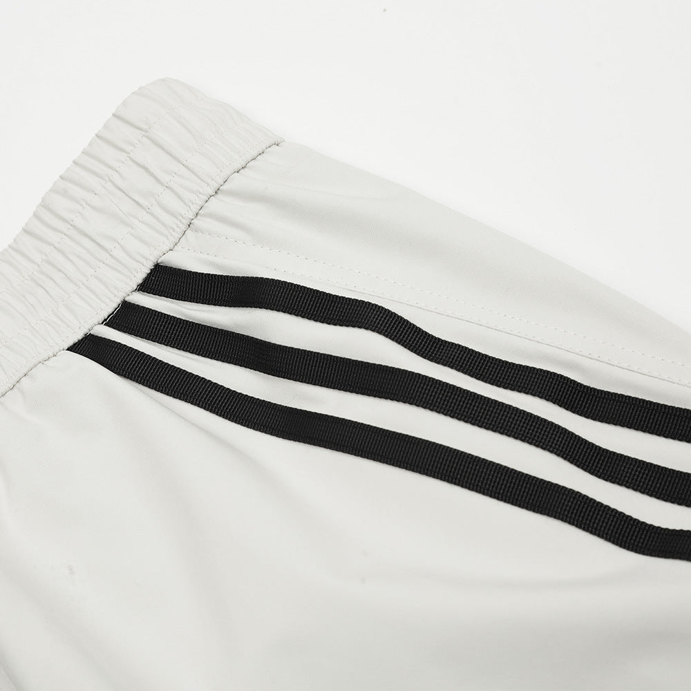 Around Three Bars Patchwork Casual Pants Men - BAGMODA