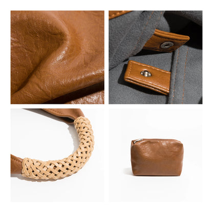 Conjunto de bolso hobo triangular