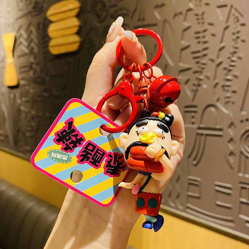 Ugly And Cute Uncle Loli Keychain Cute Cartoon Car Chain
