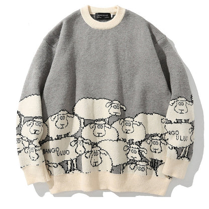 Street Men's  All-match Japanese Retro Sweater