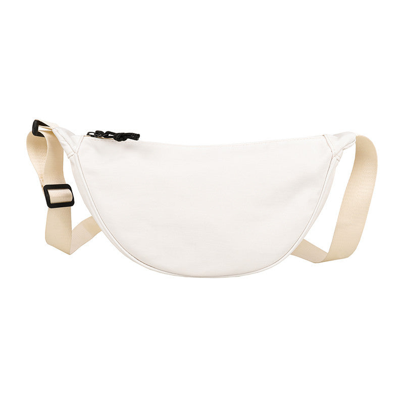 Nylon Bag Women's New Trendy Korean Version Fashion Simple One Shoulder Net Red Large Capacity Messenger Waist Bag