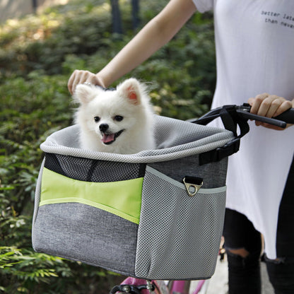 Cesta para perros con cuadro de bicicleta para mascotas