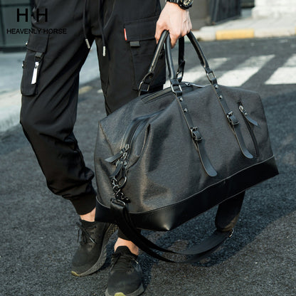 Nuevas bolsas de equipaje de viaje, bolsa de alta capacidad, resistente al agua, Oxford, para hombre, para viaje, color negro, informal, disponible, bolsa de viaje de gran espacio.
