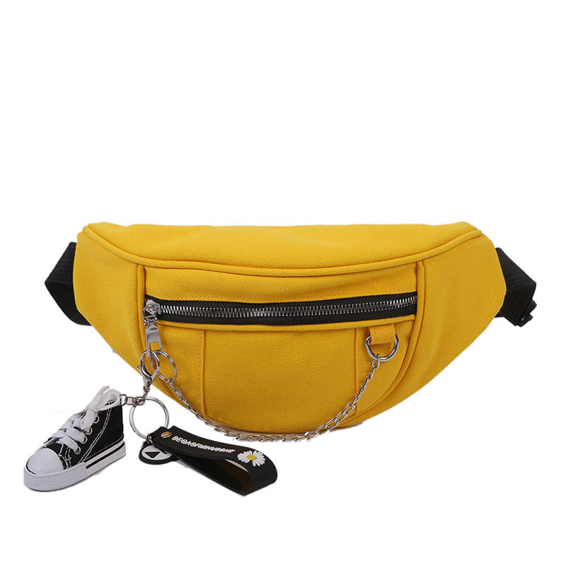 Japanese Dark Style Canvas Chest Bag