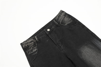 Fashion Loose Denim Bootcut Pants Men - BAGMODA