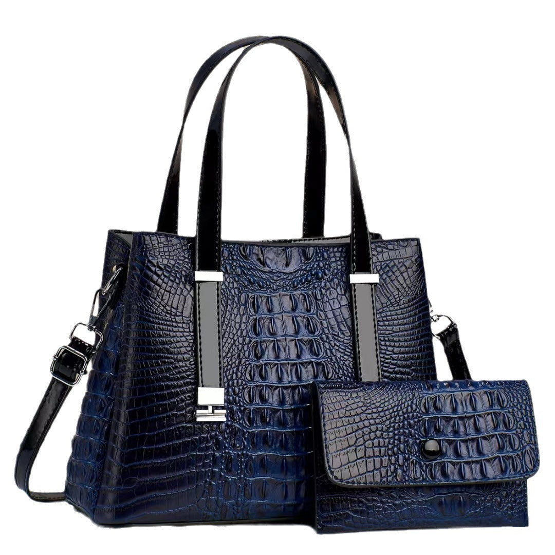 Crocodile Pattern Shoulder Bag