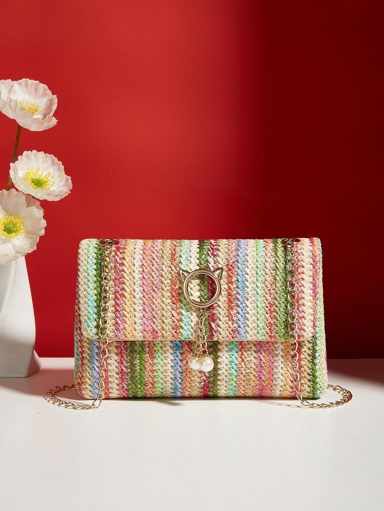 Charming Korean Straw Crossbody