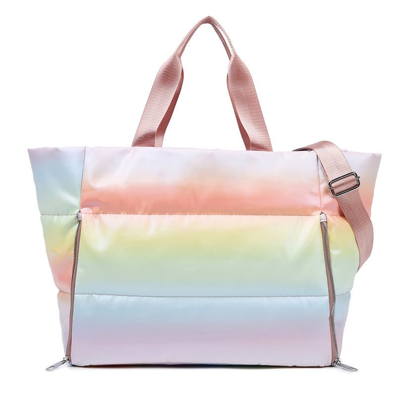 LuxeStride Colorful Oxford Tote