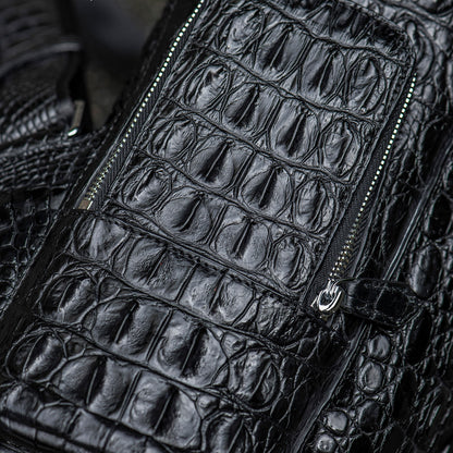 Mochila de piel de cocodrilo hecha a mano Kurayoshi