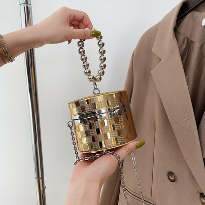 Clutch de fiesta acrílico con diamantes