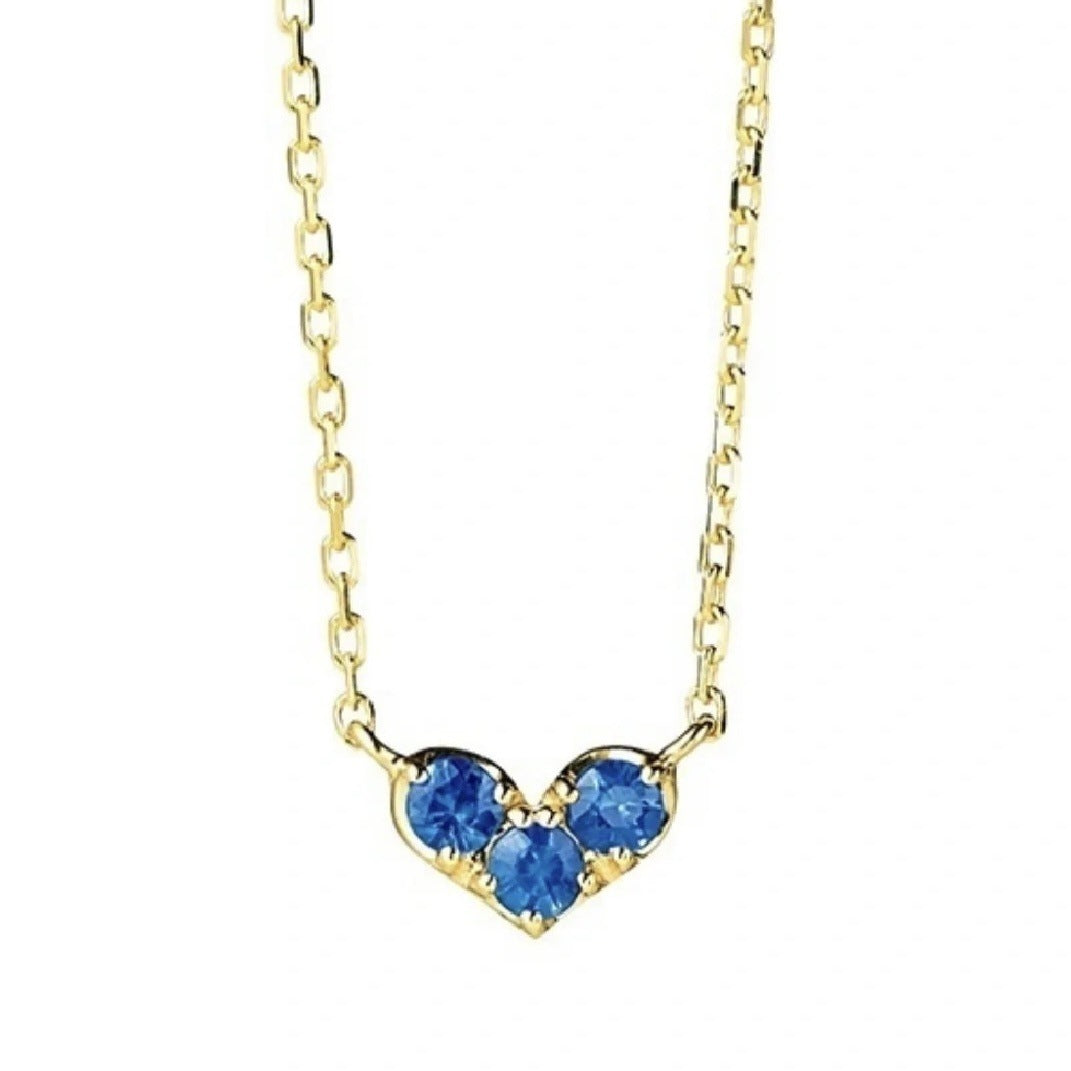 Collar con piedras de nacimiento de amor de enero a diciembre (Nicho)