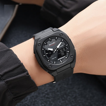 Doppel Einsätze Leuchtende Wasserdichte Multifunktionale Elektronische Uhr Outdoor