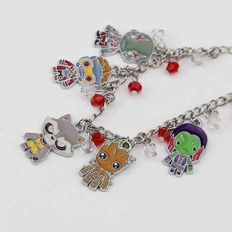 Classic Movie Guardians Of The Galaxy Charms Bracelets Marvel Comics Raccoon Superhero Bracelet & Bangle Jewelry