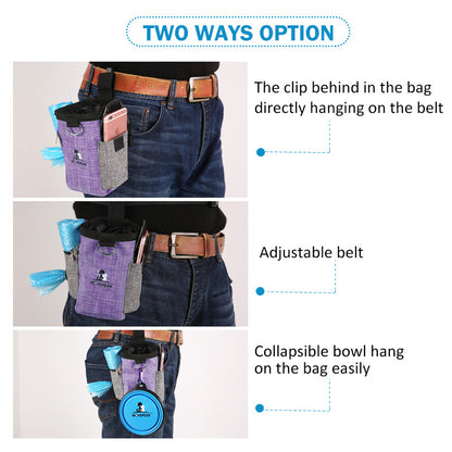 Bolsa de refrigerio portátil para entrenamiento de mascotas Bolsa de entrenamiento
