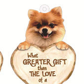 Love Dog Acrylic Key Ring Pendant