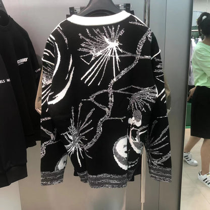 All-match Fashion Home Japanese And Korean Couple Crew Neck Sweater Knitwear