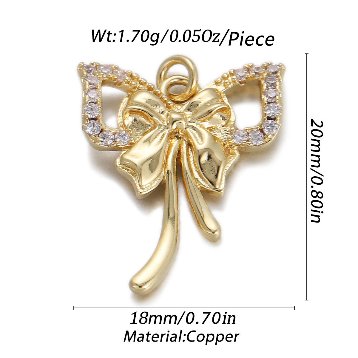 Drop Oil Bow Sunflower Pendant Diy Bracelet Necklace