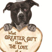 Love Dog Acrylic Key Ring Pendant