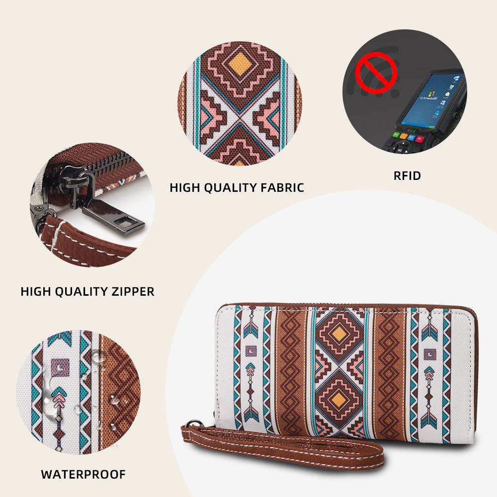 Bohemian Wind Gürtel RFID Brieftasche Retro Hohe Sinn
