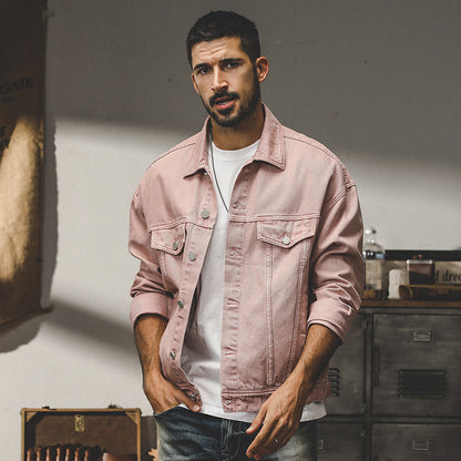 Chaqueta vaquera clásica americana vintage para hombre