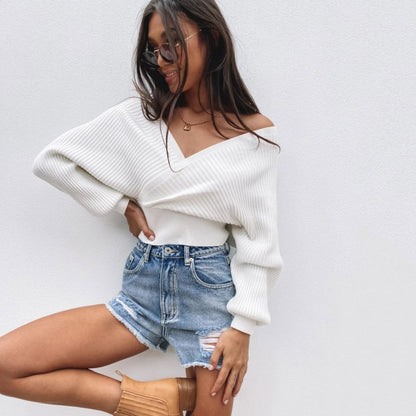 Neuer lockerer Pullover für Damen
