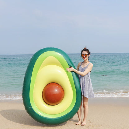 Flotador inflable gigante de aguacate para piscina, flotador para piscina, anillo de natación, piscina circular, boya de fiesta, juguete
