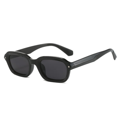 Retro Hochwertige schmale quadratische Sonnenbrille für Damen