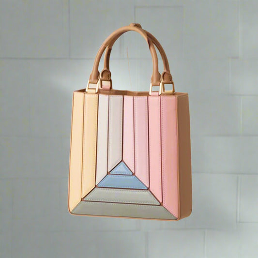 Spliced Rainbow Crossbody Bag
