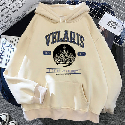 Sudadera con capucha Acotar para mujer, estilo gótico japonés