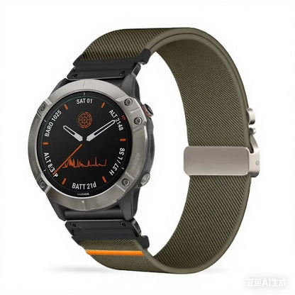 Correa de reloj tejida con cordón elástico para hombre