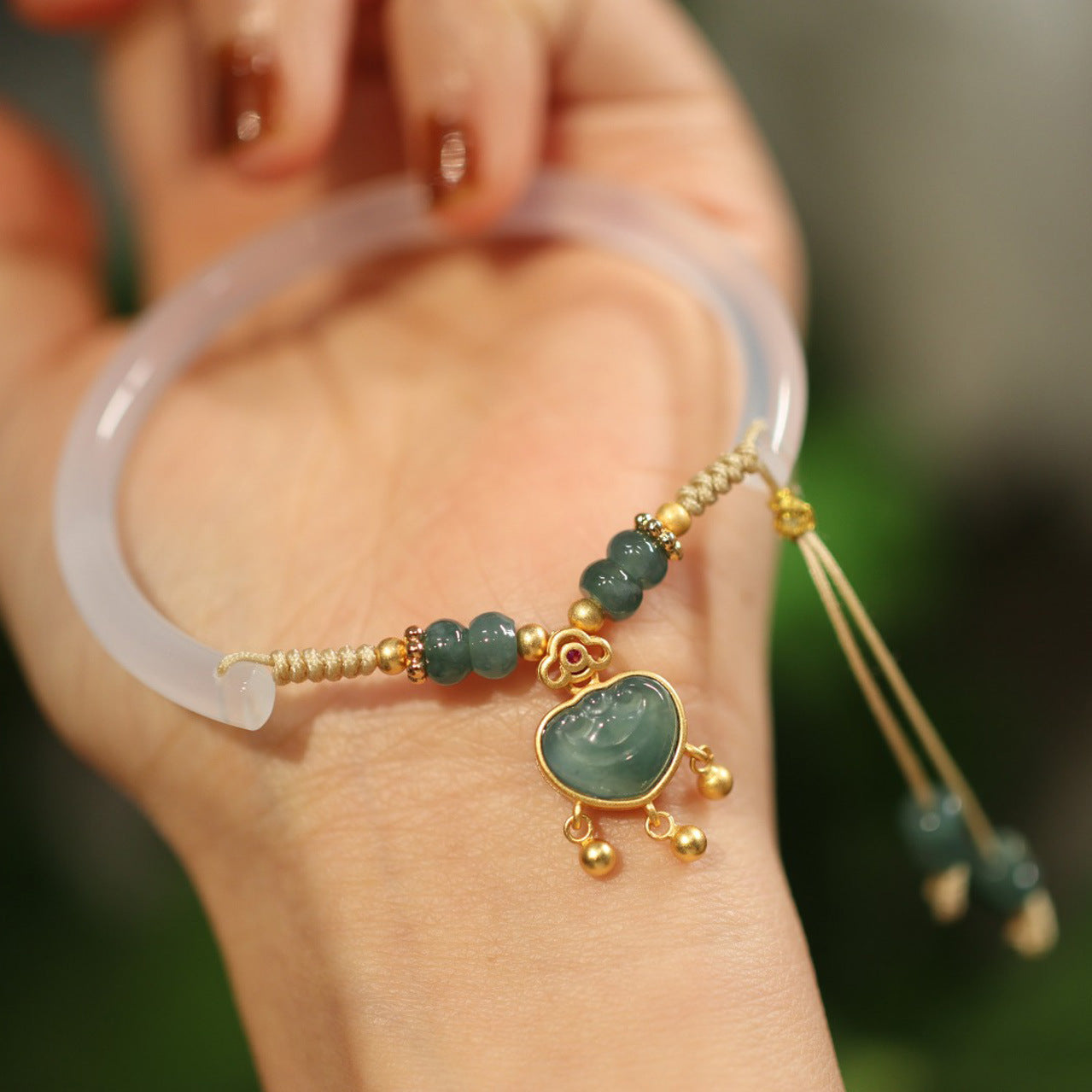 Fashion Personality Natural Agate Half Bracelet Women